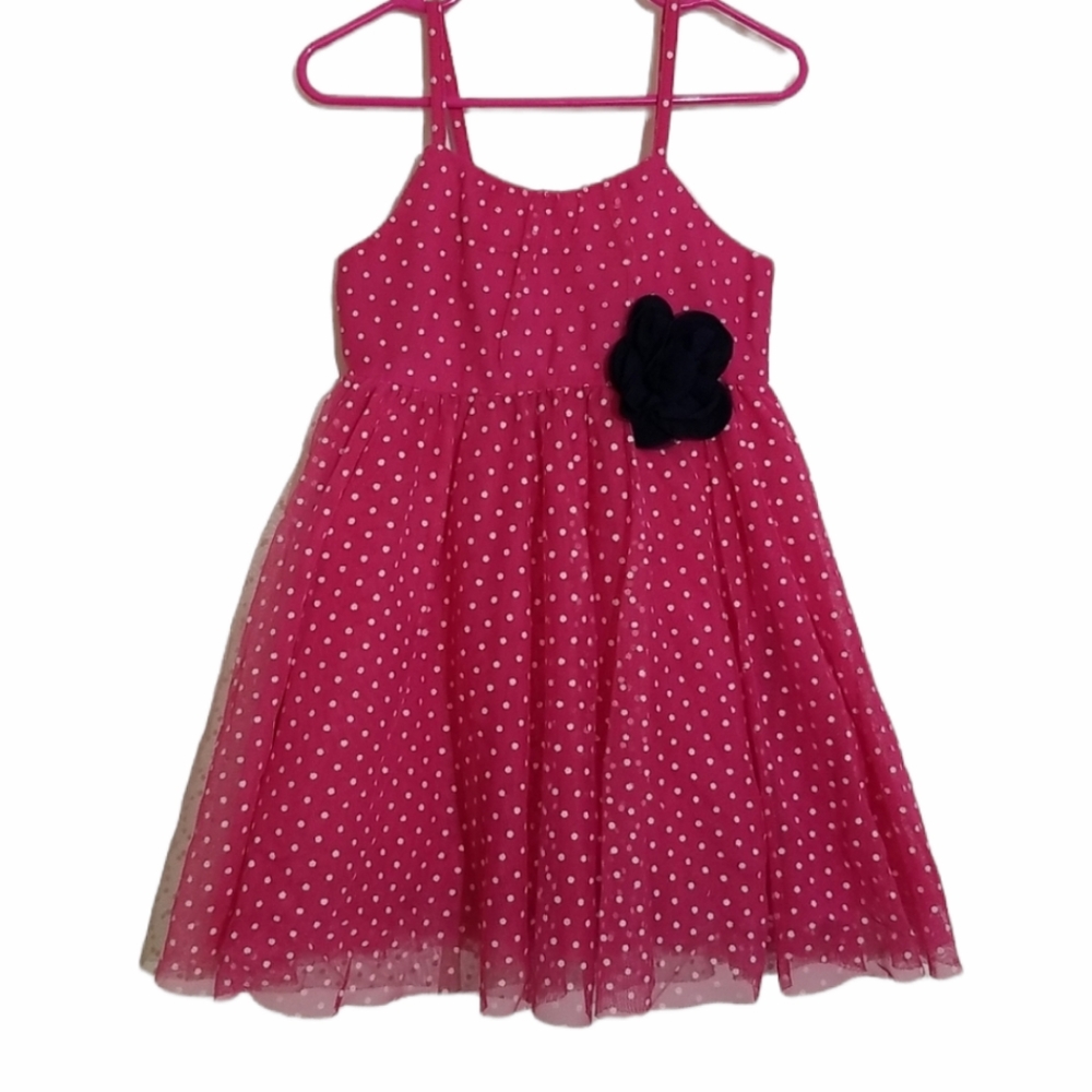 Pink Flower Tulle Dress